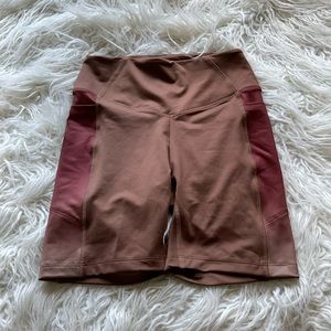 NWOT Victorias Secret Pink Brown Ombré High Waist Bike Shorts‎